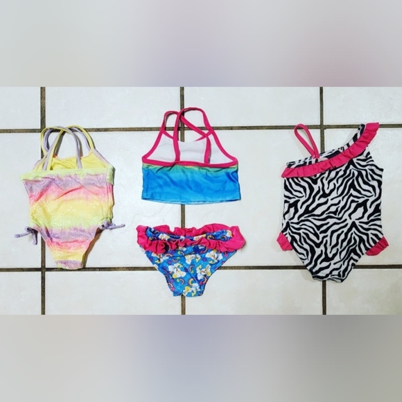 Mixed Colorful Lot of Babygirl Toddler Summer Clothes Size 12M - Picture 3 of 11